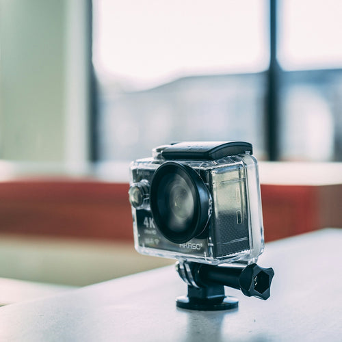 4K action camera with waterproof case — camera kit