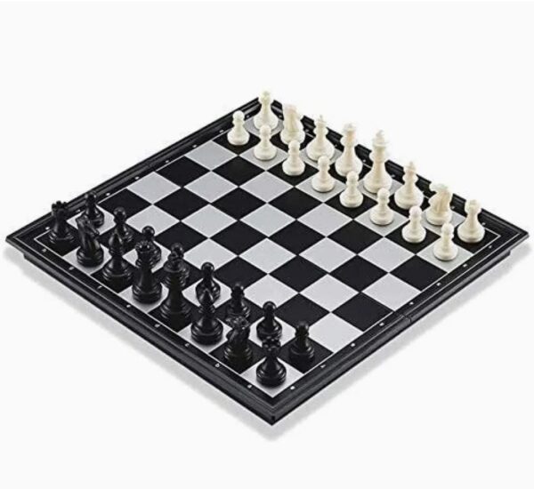 magnetic chess board game – foldable travel edition
