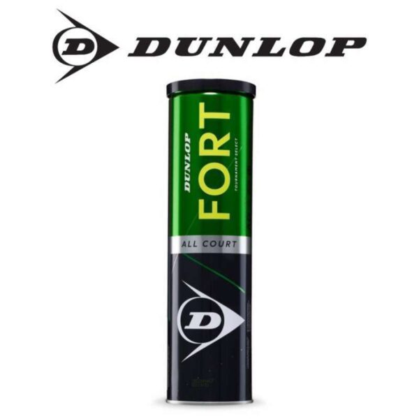 dunlop fort all court tennis balls – pack of 4 (tournament select)