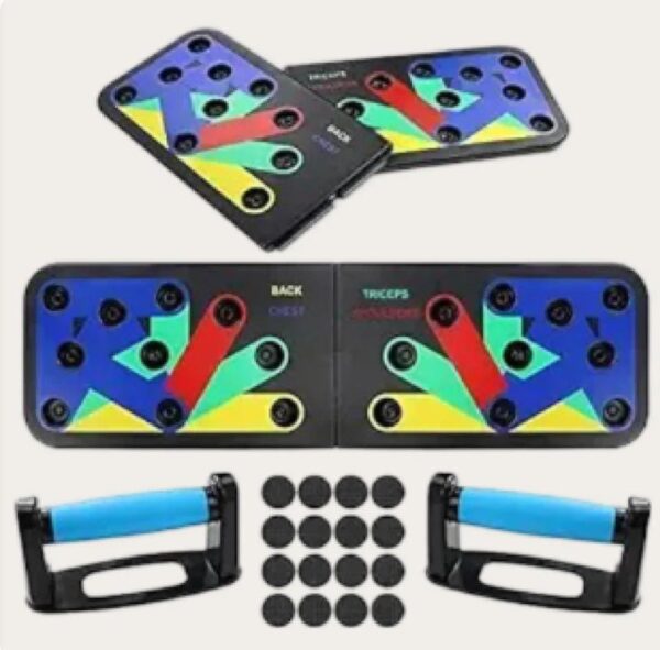 11 in 1 color coded push up board system – full upper body workout
