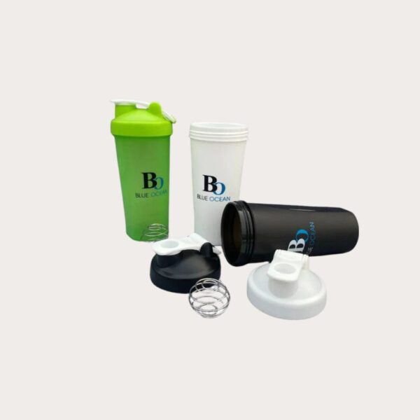 blue ocean shaker bottle – 500ml with mixing ball (assorted colors)
