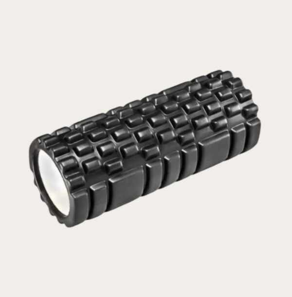 textured foam roller – high density eva for deep tissue massage, muscle recovery & yoga (purple)