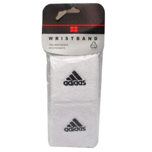 adidas sports wristbands – sweat absorbing wrist support for fitness & training (2 pack)