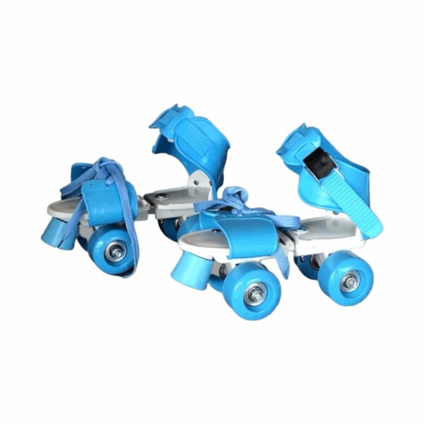 adjustable blue quad roller skates for kids – outdoor & indoor skating fun
