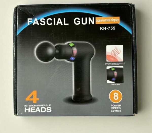 mini massage gun – deep tissue muscle massager with 4 heads & usb charging