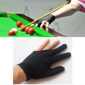 professional 3 finger billiards & snooker cue glove – anti slip smooth stroke