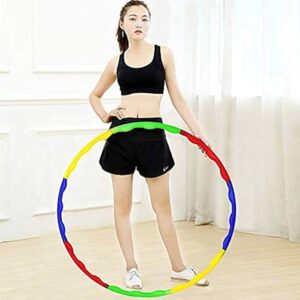 weighted fitness hula hoop – detachable & adjustable for adults