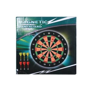 magnetic dartboard set with 6 darts – safe indoor & outdoor game for all ages