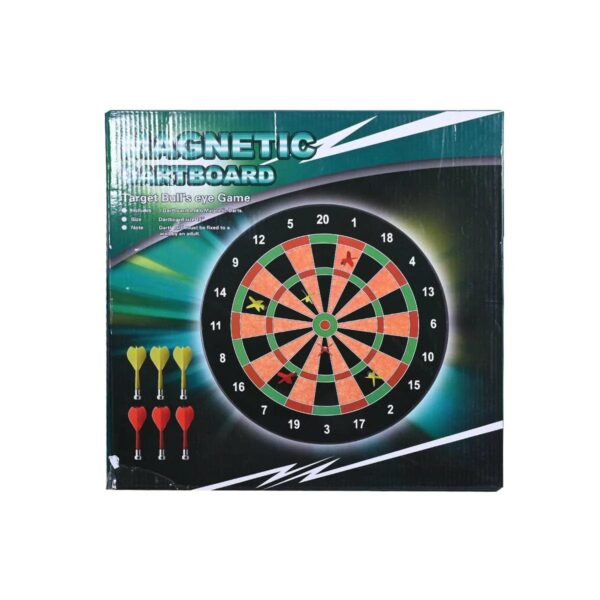 magnetic dartboard set with 6 darts – safe indoor & outdoor game for all ages